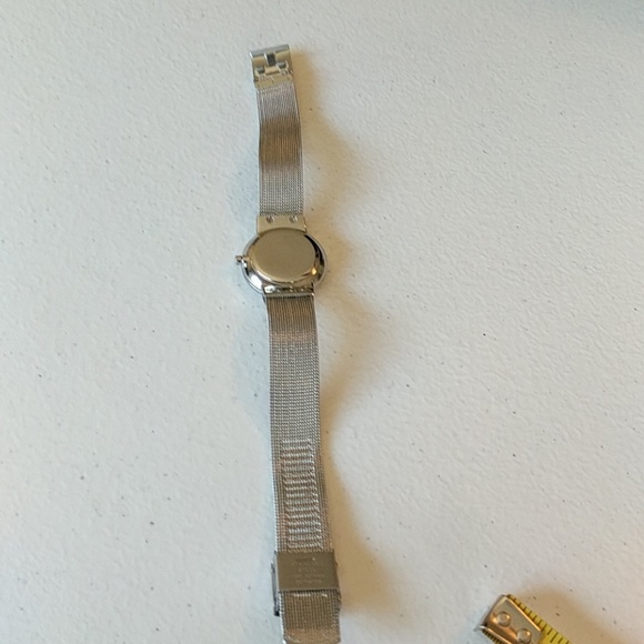 Skagen Dual Tone Mesh Crystal Hour Marker Watch - Picture 3 of 4